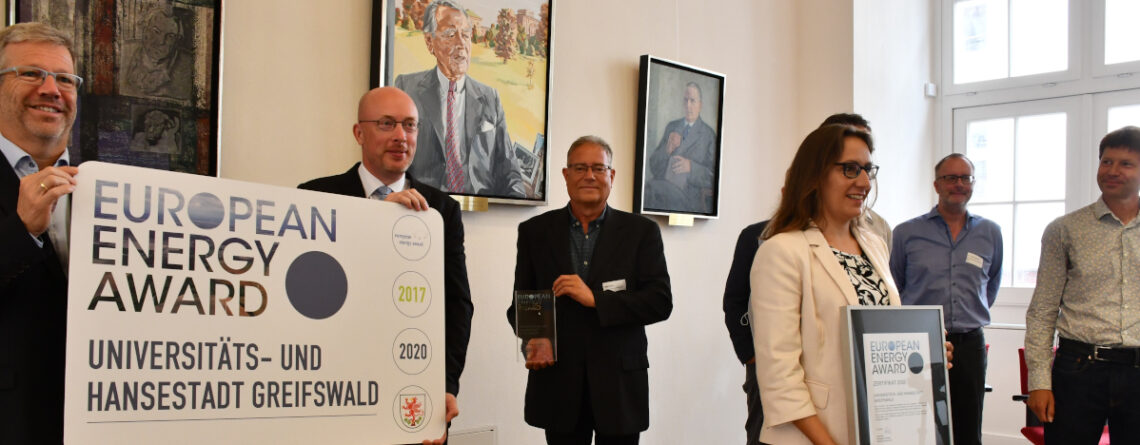 Verleihung des European Energy Awards in Greifswald 2021