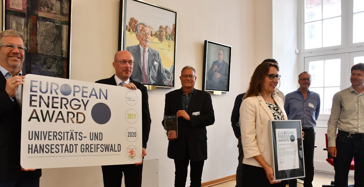 Verleihung des European Energy Awards in Greifswald 2021