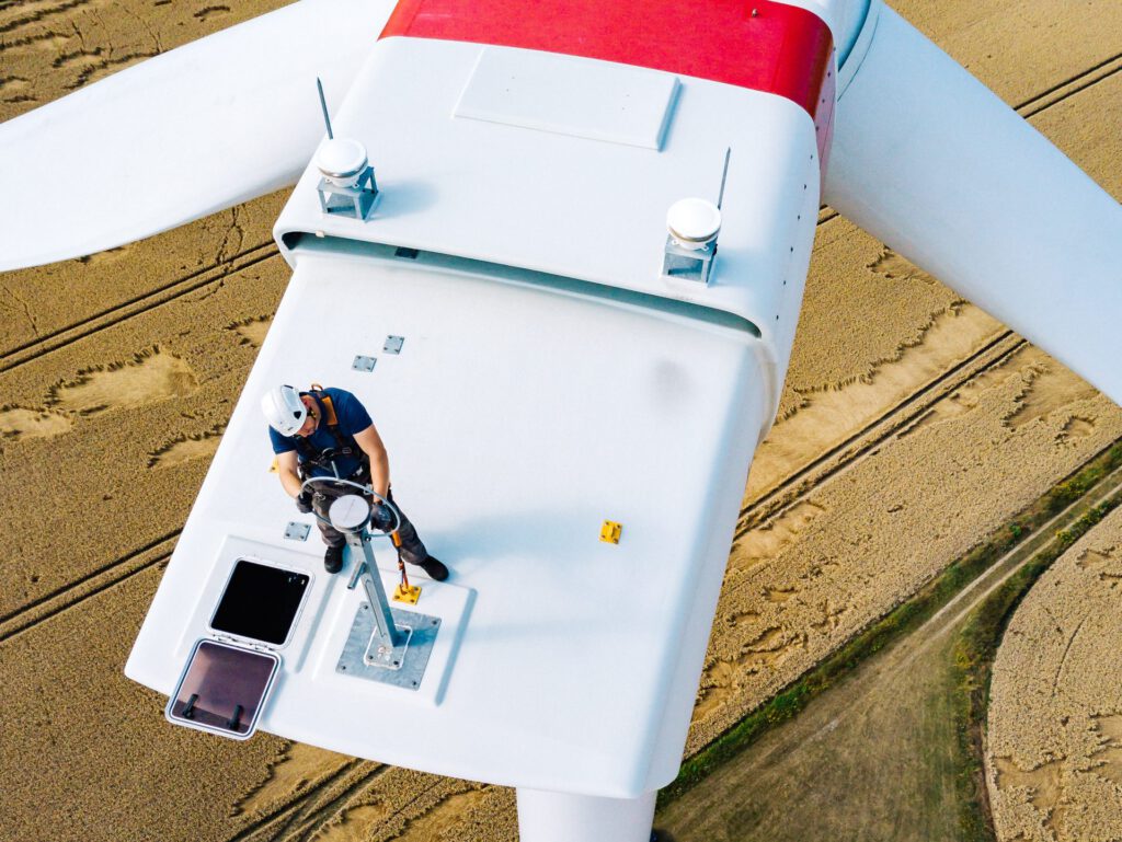 ENO Energy GmbH Arbeiten auf dem Windrad