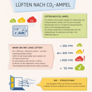 Anleitung Lüften nach CO2-Ampel für weiterführende Schulen