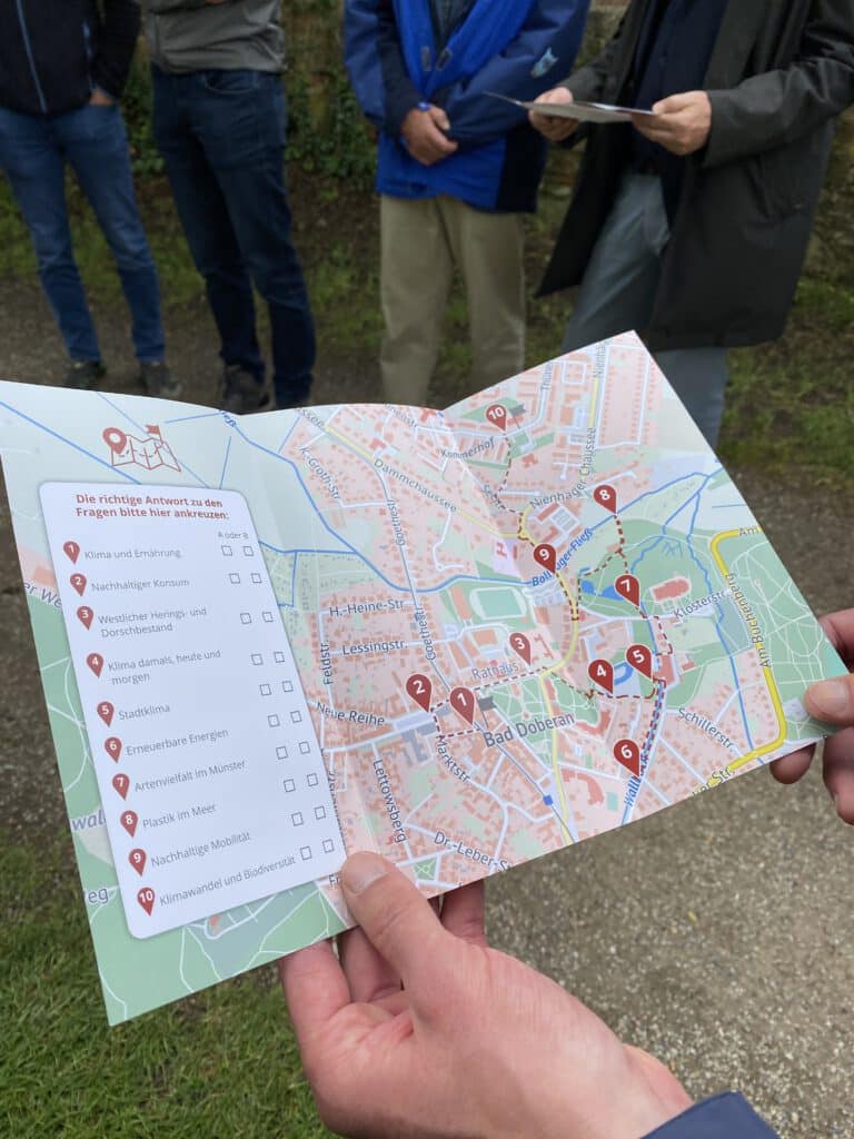 Routenplaner für den Klimalehrpfad in Bad Doberan