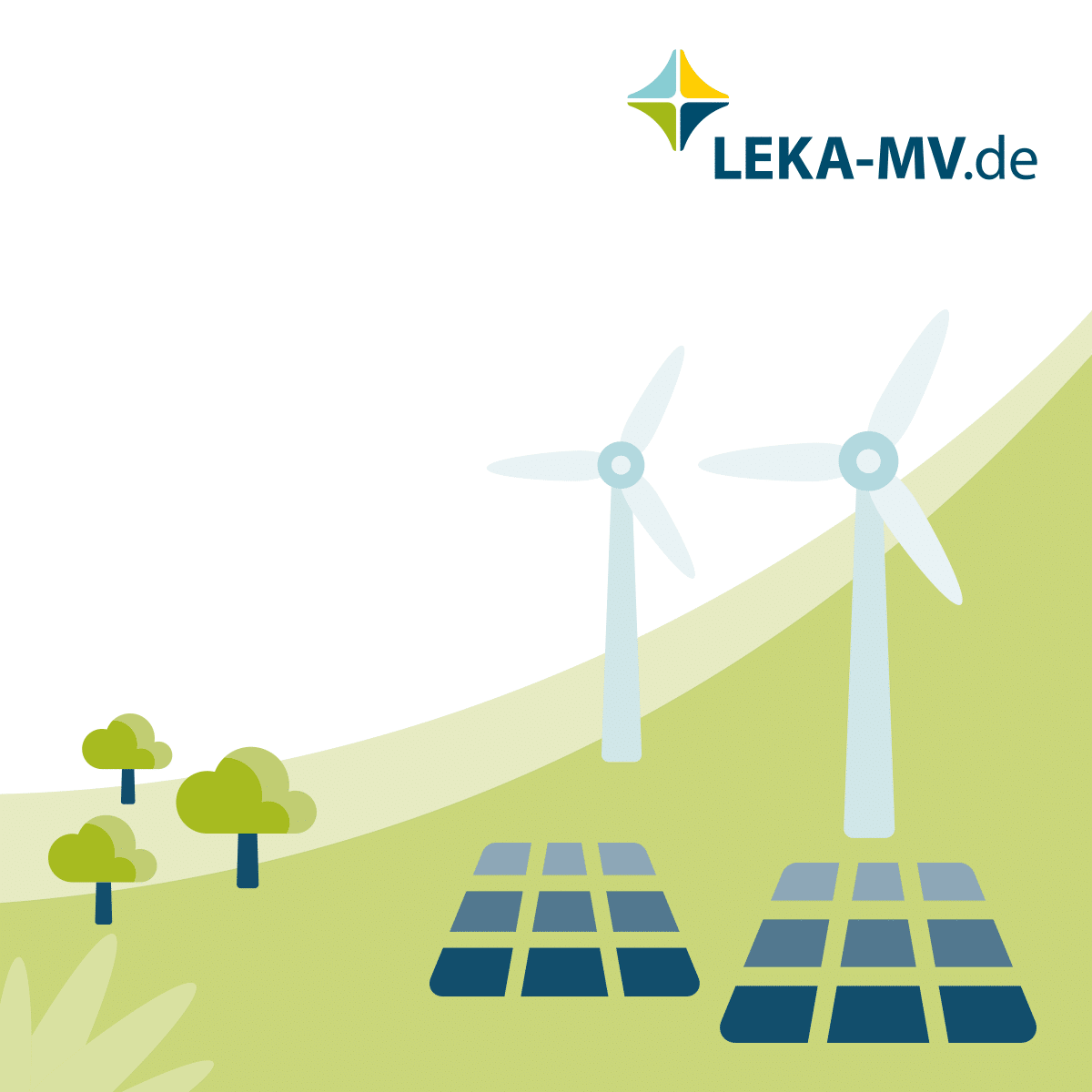 LEKA Vorschaubild mit Windenergieanlagen und PV