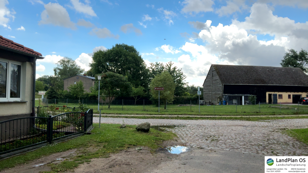 Sonnenberger Straße mit Blick nach Südosten im Ist-Zustand