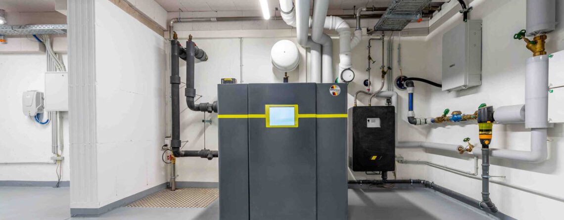 Wärmepumpe im Heizungsraum