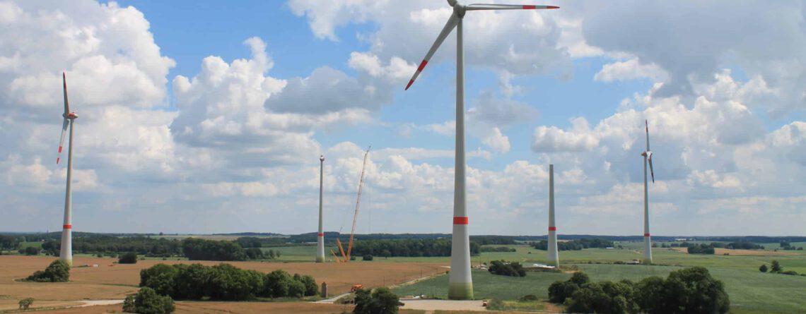Der Windpark in Bütow-Zepkow