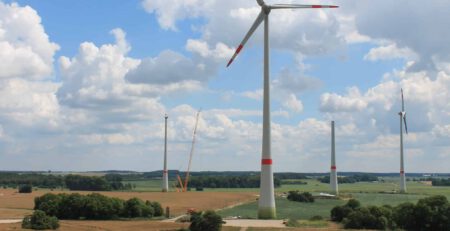 Der Windpark in Bütow-Zepkow