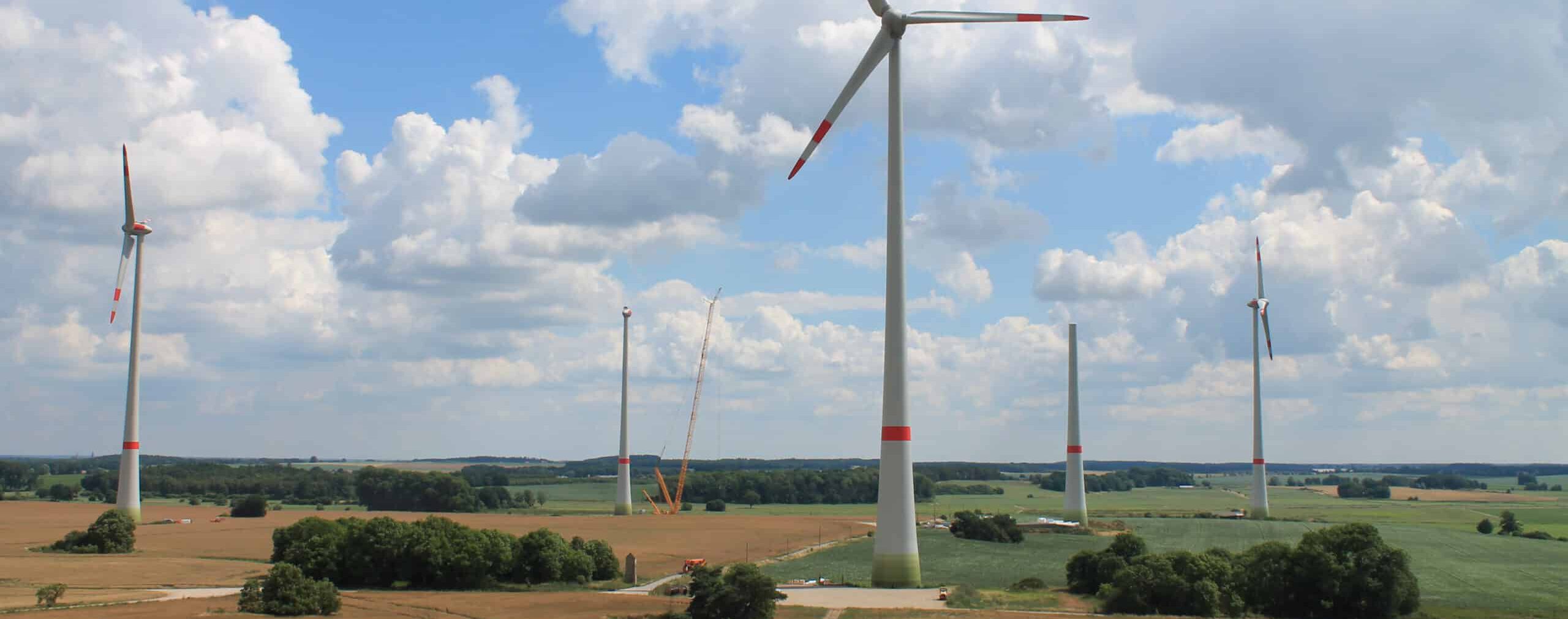 Der Windpark in Bütow-Zepkow