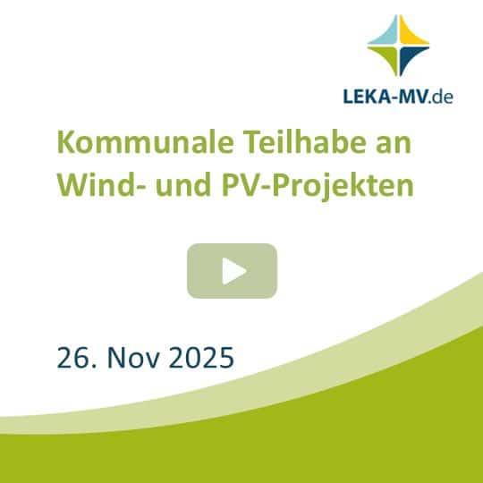 Mediathek Kommunale Teilhabe an Wind- und PV-Projekten