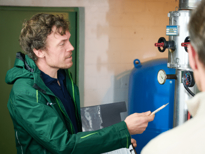 Technischer Berater bei einer Begehung