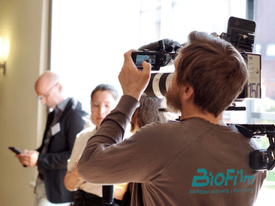Dreharbeiten bei der ersten Energie-Effizienz-Konferenz in MV