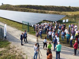 Eröffnung eines Solarparks in Lüttow-Valluhn